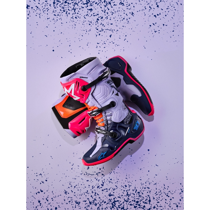 „Alpinestars TECH 10 Limited Edition Records“ motokroso batai, juodi