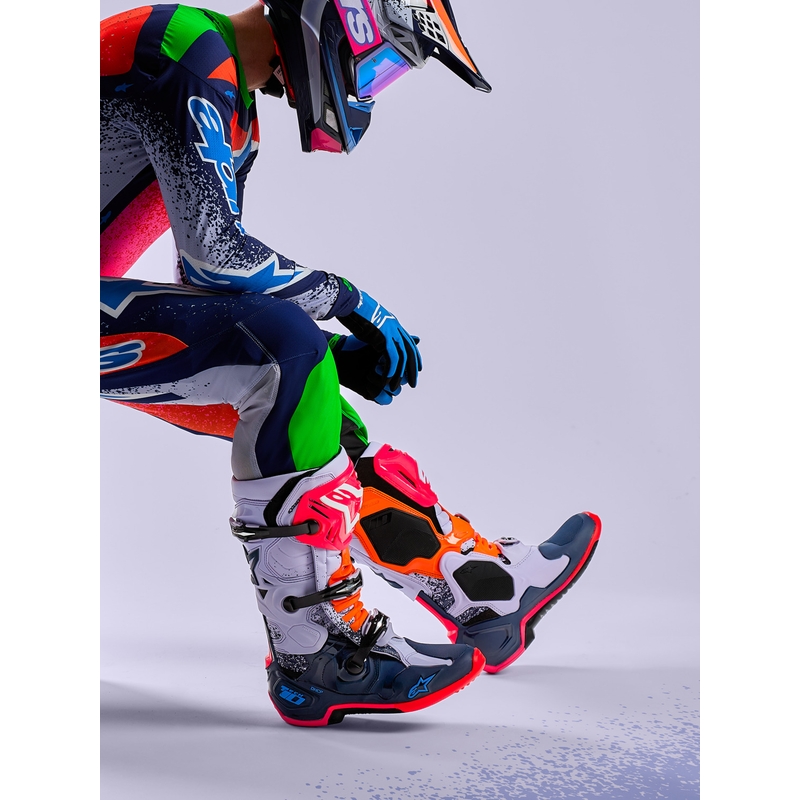 „Alpinestars TECH 10 Limited Edition Records“ motokroso batai, juodi