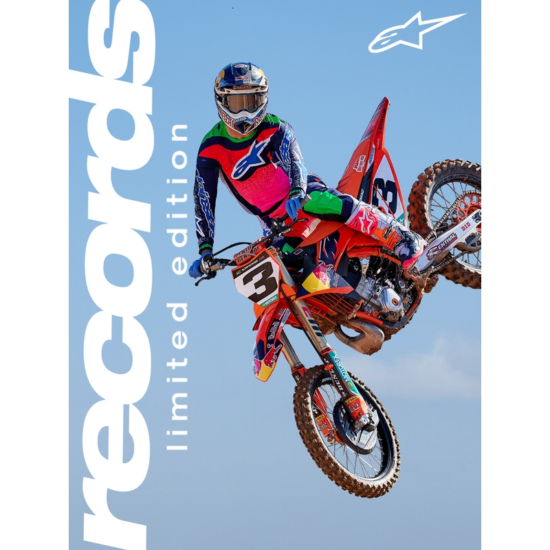 „Alpinestars TECH 10 Limited Edition Records“ motokroso batai, juodi