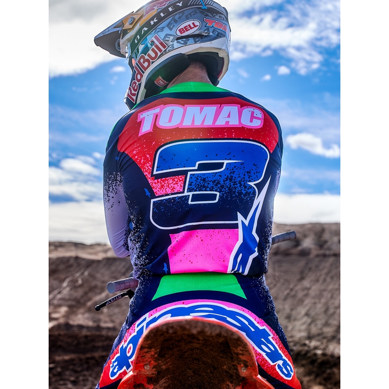 „Alpinestars Supertech Limited Edition Records“ motokroso marškinėliai – pilki
