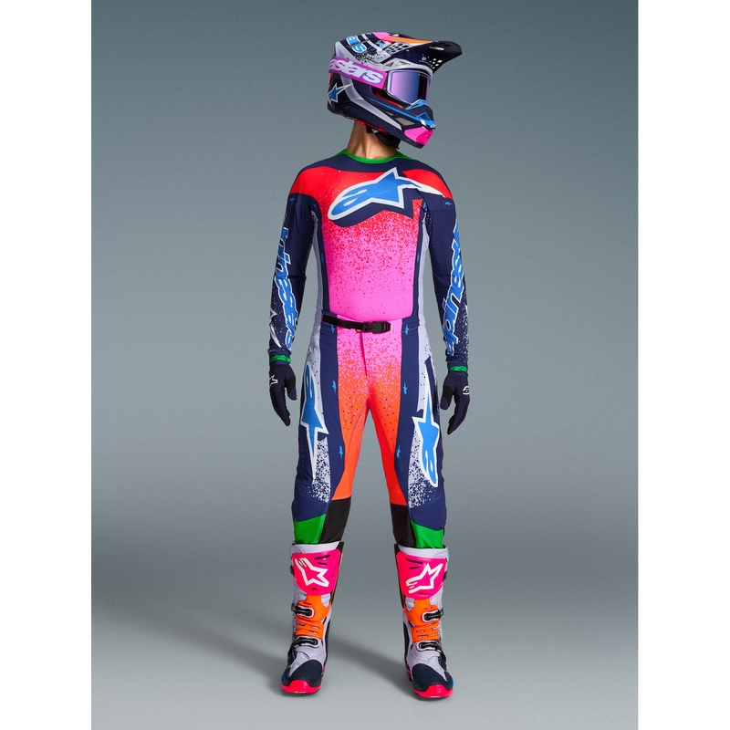 „Alpinestars Supertech Limited Edition Records“ motokroso marškinėliai – pilki