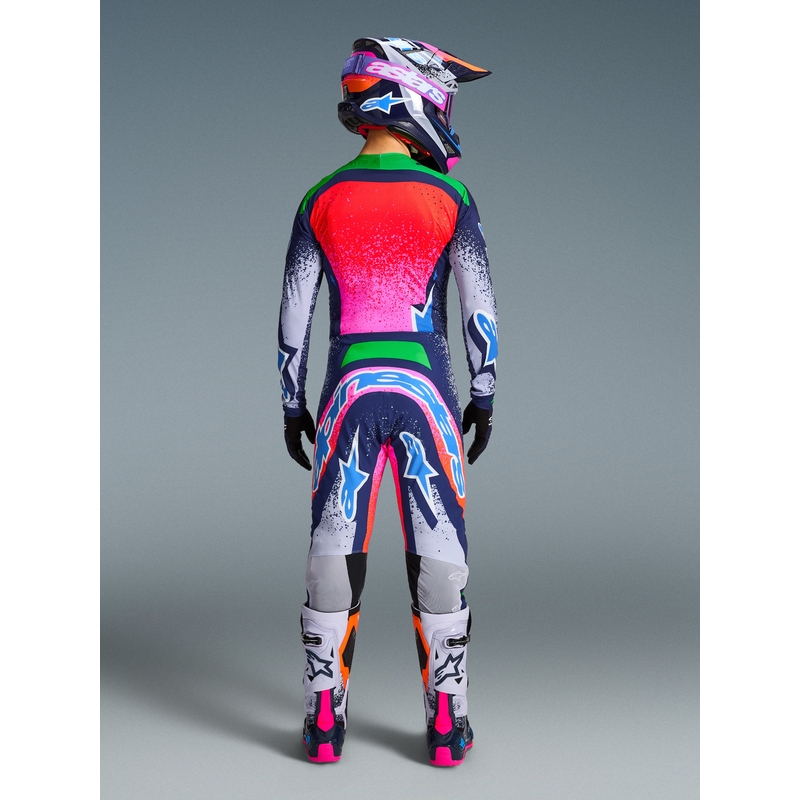 „Alpinestars Supertech Limited Edition Records“ motokroso marškinėliai – pilki