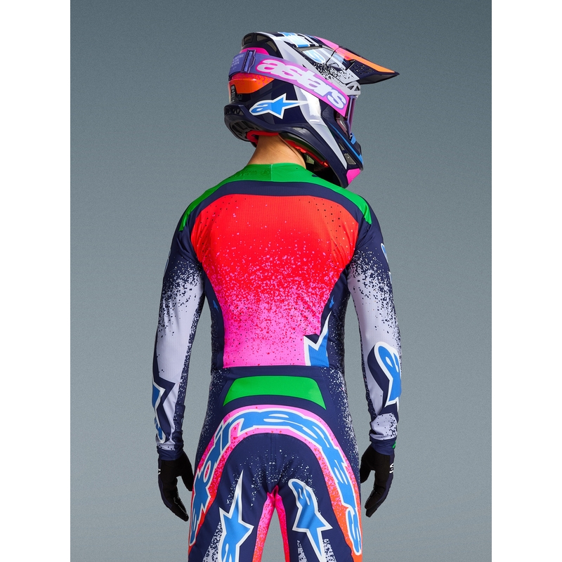 „Alpinestars Supertech Limited Edition Records“ motokroso marškinėliai – pilki
