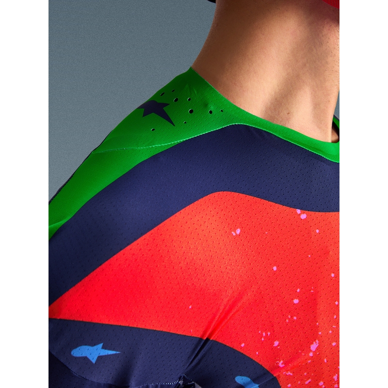 „Alpinestars Supertech Limited Edition Records“ motokroso marškinėliai – pilki