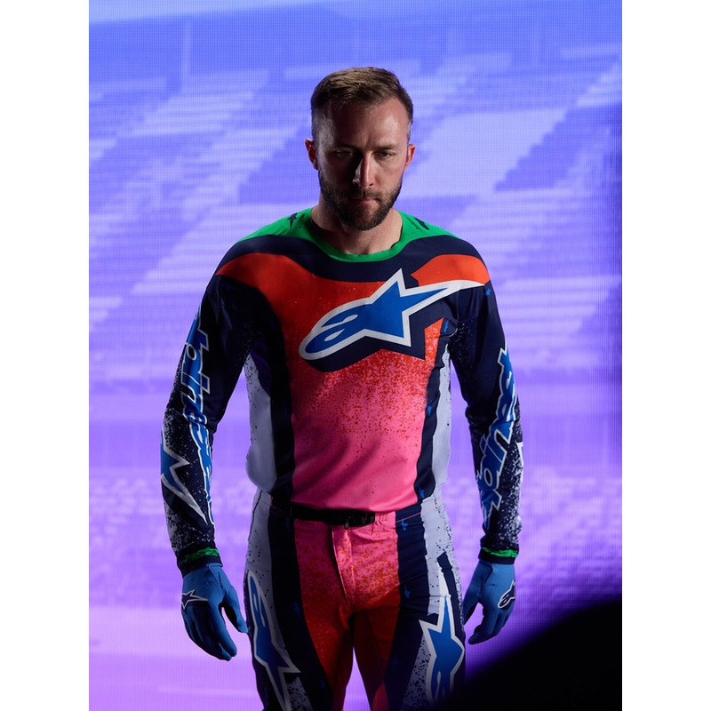 Alpinestars Supertech Limited Edition Records motokroso kelnės, pilkos