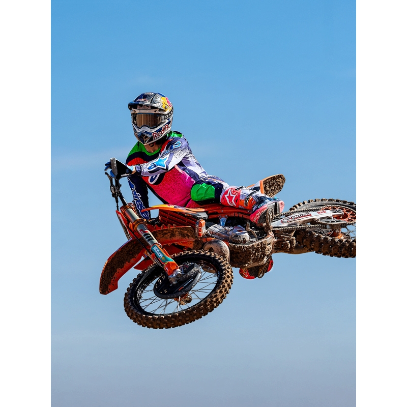 Alpinestars Supertech Limited Edition Records motokroso kelnės, pilkos