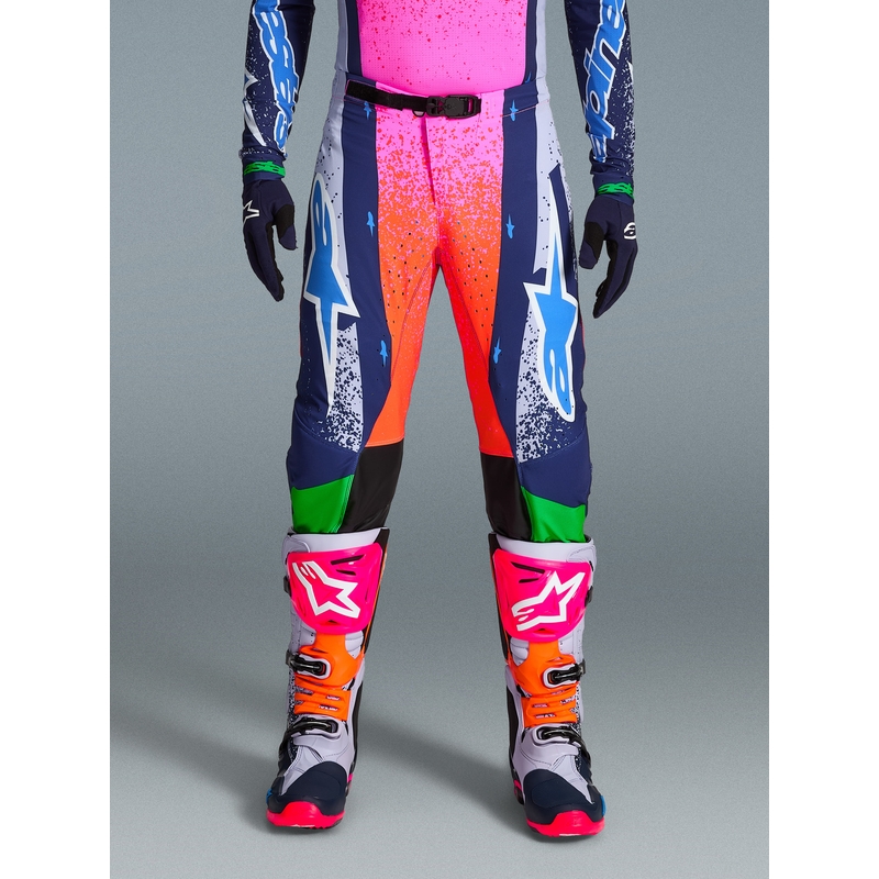 Alpinestars Supertech Limited Edition Records motokroso kelnės, pilkos