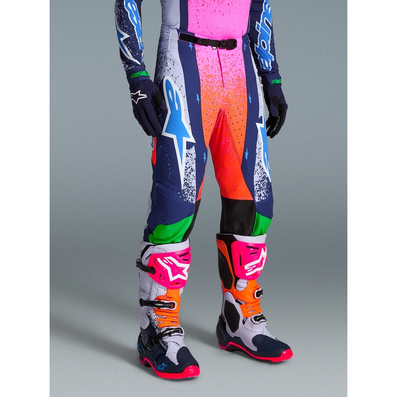 Alpinestars Supertech Limited Edition Records motokroso kelnės, pilkos