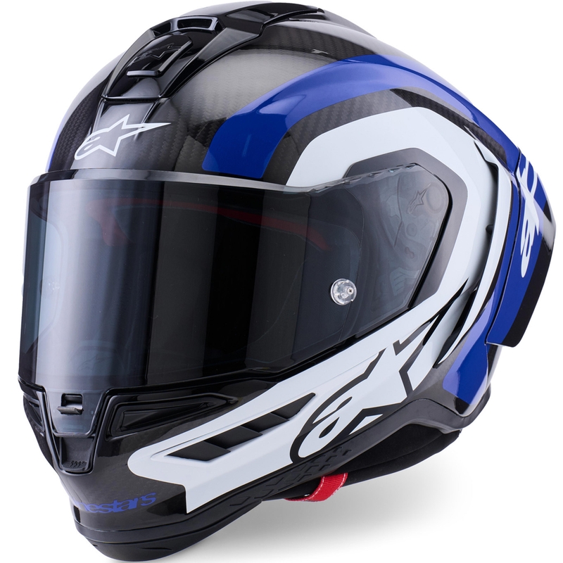 Alpinestars Supertech R10 Arius uždaras motociklo šalmas juodas-mėlynas-baltas