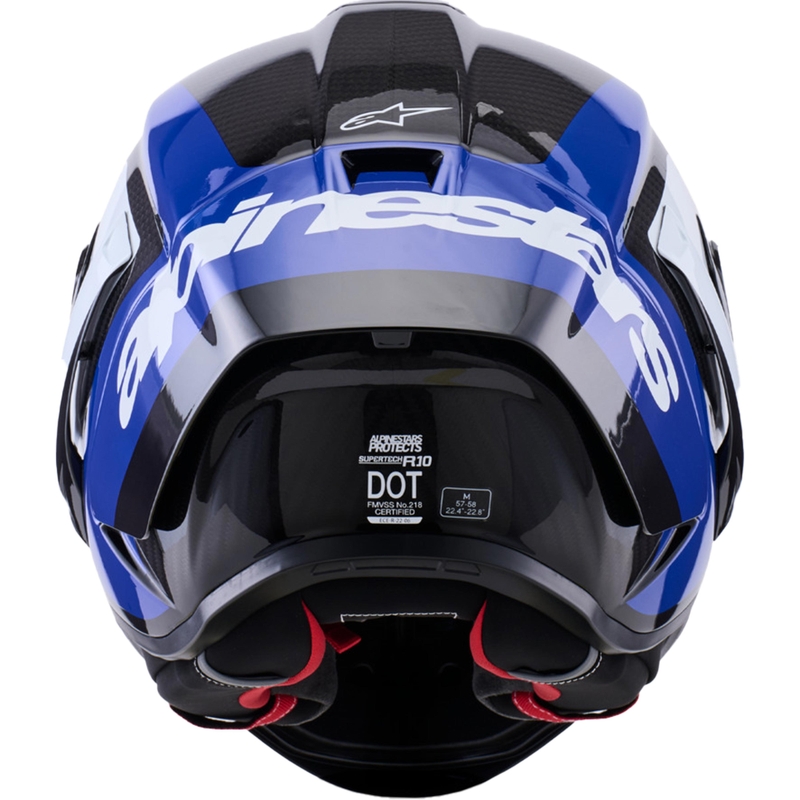 Alpinestars Supertech R10 Arius uždaras motociklo šalmas juodas-mėlynas-baltas
