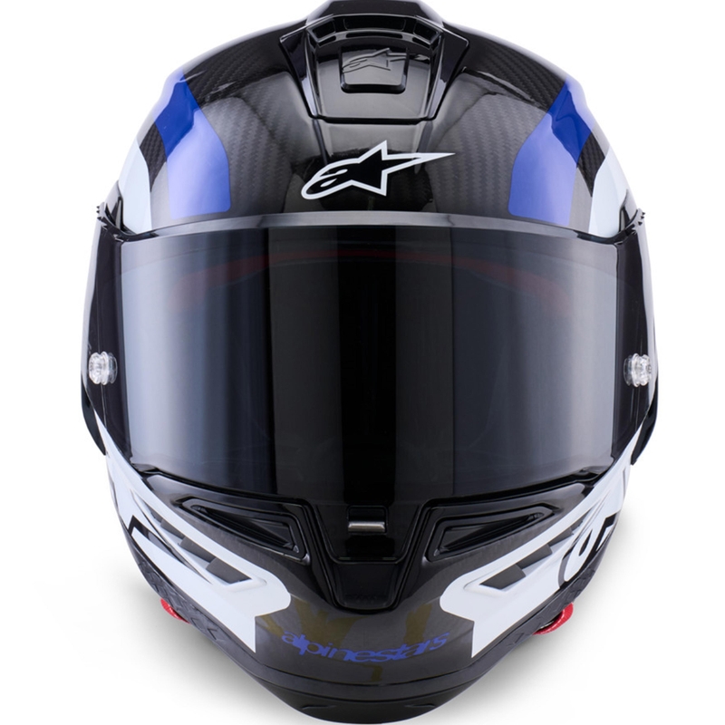 Alpinestars Supertech R10 Arius uždaras motociklo šalmas juodas-mėlynas-baltas