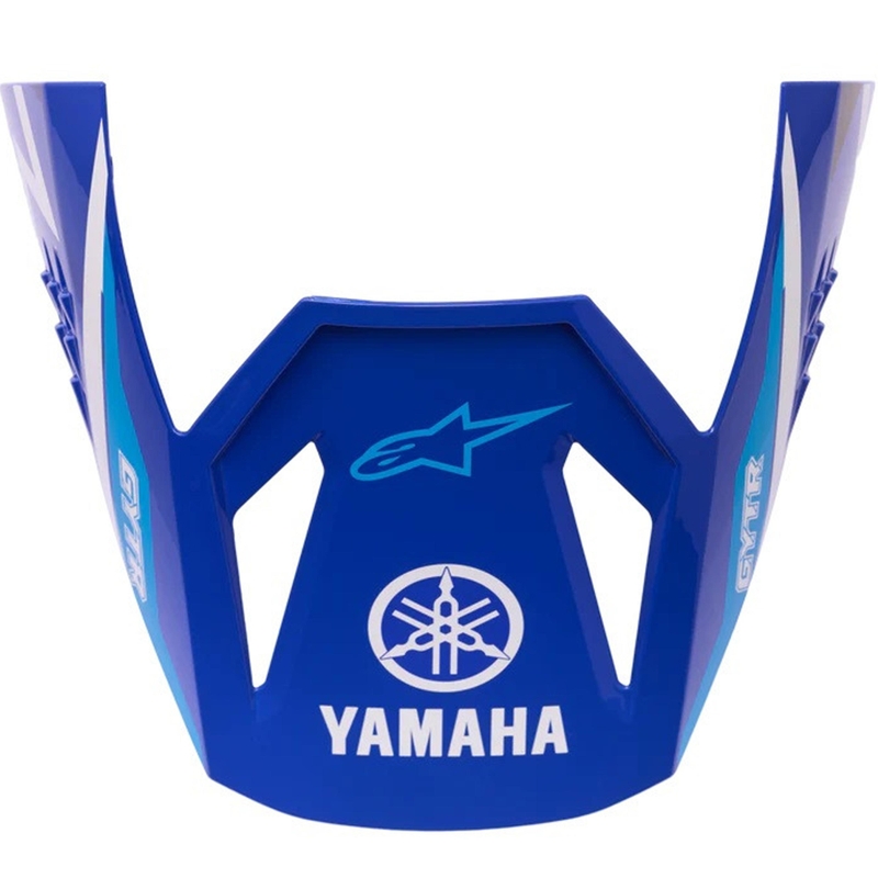 „Alpinestars S-M3 Yamaha“ kolekcijos motociklo šalmas su skydeliu mėlynai baltas