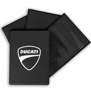 „Ducati“ techninio numerio ženklo dangtelio juodas ir baltas logotipas