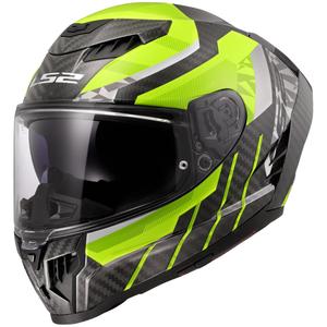Integralinis motociklininko šalmas LS2 FF807 Dragon Trax fluo yellow