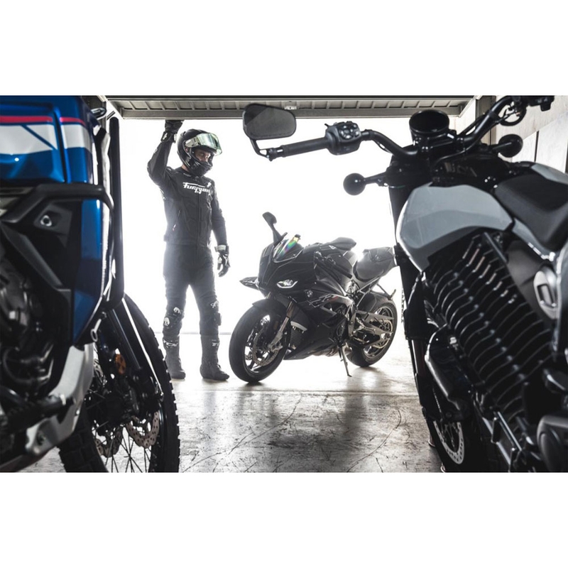 Furygan Raptor Evo 3 odinė motociklo striukė, juoda-balta