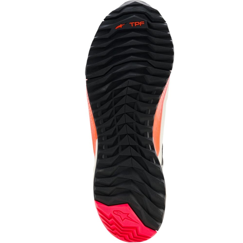 Alpinestars Stella CR-X Drystar moteriški motociklo batai balti-šviesiai pilki-juodi-fluorescenciniai rožiniai