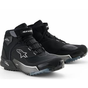 Alpinestars Stella CR-X Drystar moteriški motociklo batai, juodi-pilki-balti