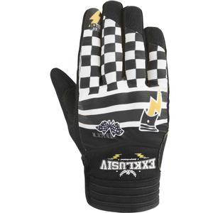 NOX Exklusiv Airflow Tracker motociklo pirštinės juodos-baltos