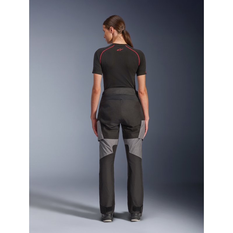 Alpinestars Stella Andes V4 Drystar moteriškos motociklo kelnės, juodos-tamsiai pilkos