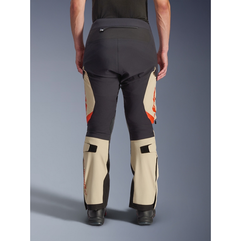 Alpinestars Halo PRO Drystar XF motociklo kelnės kreminės-juodos-raudonos