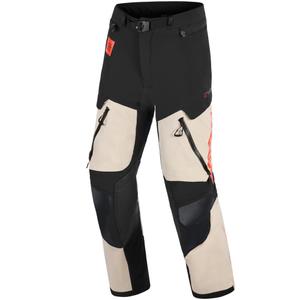 Alpinestars Halo PRO Drystar XF motociklo kelnės kreminės-juodos-raudonos