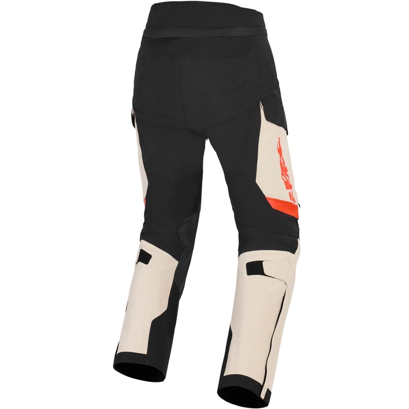 Alpinestars Halo PRO Drystar XF motociklo kelnės kreminės-juodos-raudonos