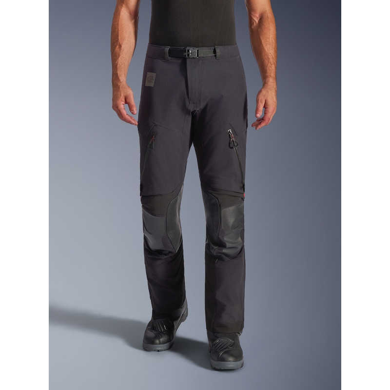 Alpinestars Halo PRO Drystar XF motociklo kelnės juodos-tamsiai pilkos-raudonos