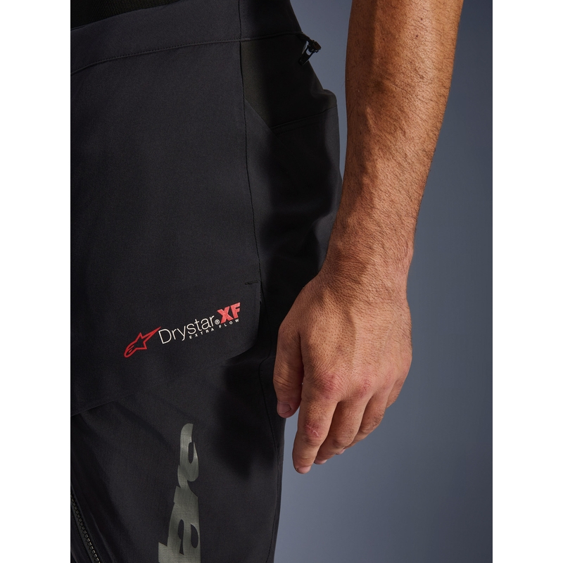 Alpinestars Halo PRO Drystar XF motociklo kelnės juodos-tamsiai pilkos-raudonos
