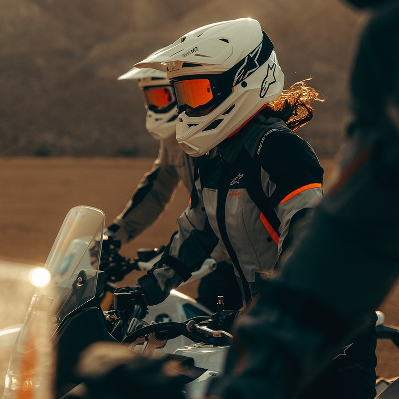 Alpinestars Stella Andes V4 Drystar moteriška motociklo striukė, tamsiai pilka-šviesiai pilka-juoda-raudona