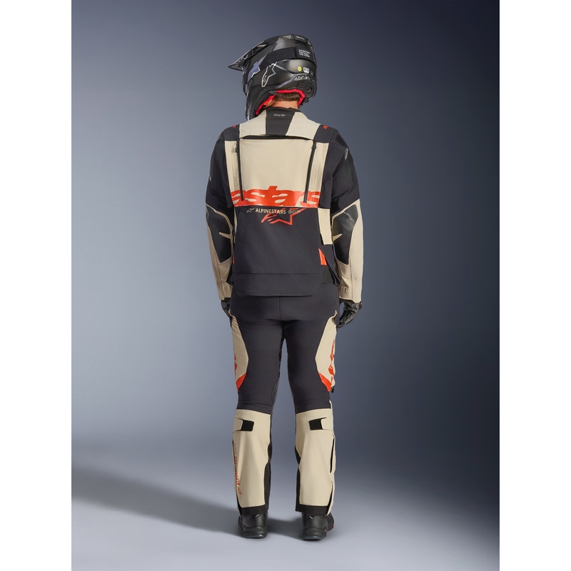 Alpinestars Halo PRO Drystar XF motociklo striukė kreminė-juoda-raudona
