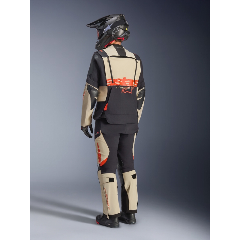 Alpinestars Halo PRO Drystar XF motociklo striukė kreminė-juoda-raudona