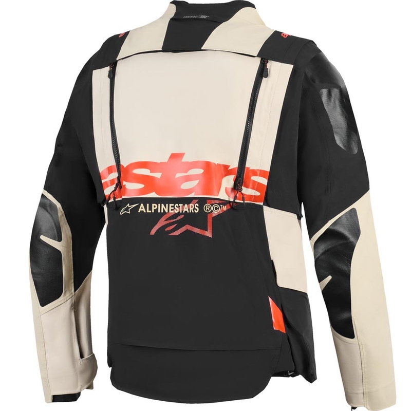 Alpinestars Halo PRO Drystar XF motociklo striukė kreminė-juoda-raudona