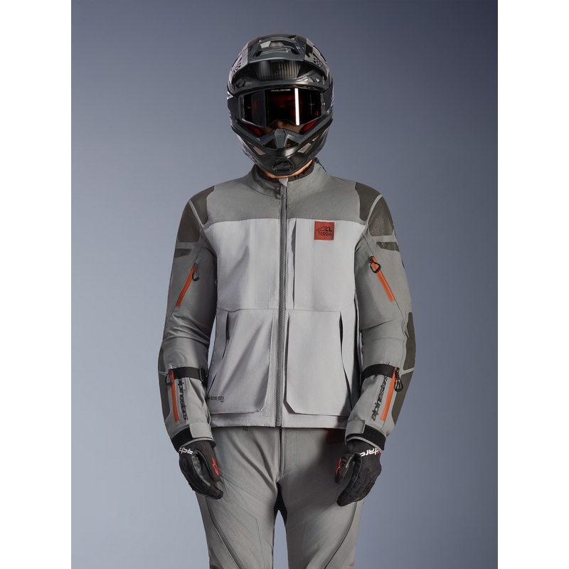 Alpinestars Nazca 3L Gore-Tex PRO motociklo striukė, tamsiai pilka-šviesiai pilka