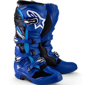 „Alpinestars TECH 7 YAMAHA“ motokroso batai, mėlynai balti ir juodi, kolekcija