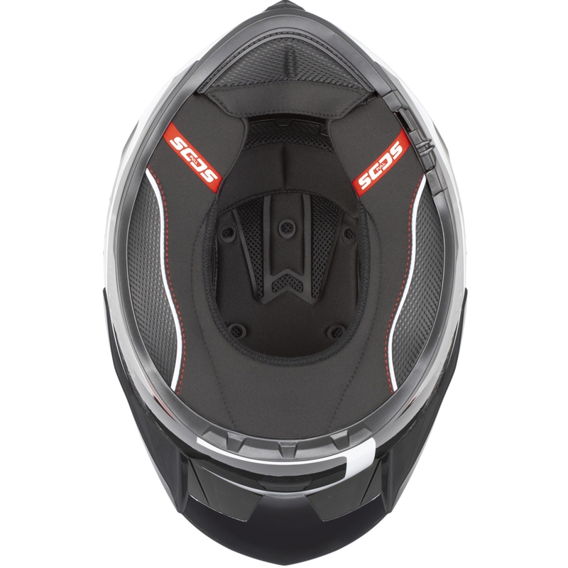 Cassida Integral GTS 2.1 Mega uždaras motociklo šalmas, juodas-fluorescencinis geltonas-baltas