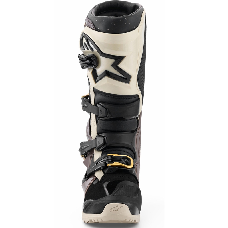 Alpinestars TECH 7 Enduro Drystar motociklo batai juodi-tamsiai pilki-auksiniai