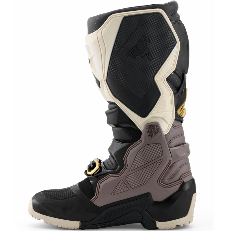 Alpinestars TECH 7 Enduro Drystar motociklo batai juodi-tamsiai pilki-auksiniai