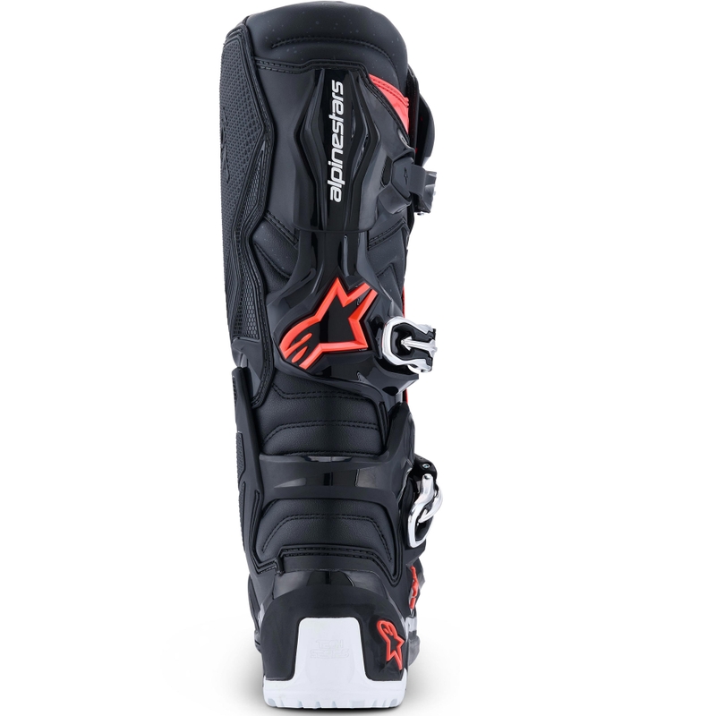 Alpinestars TECH 7 Enduro Drystar motociklo batai juodi-fluorescenciniai-raudoni-balti