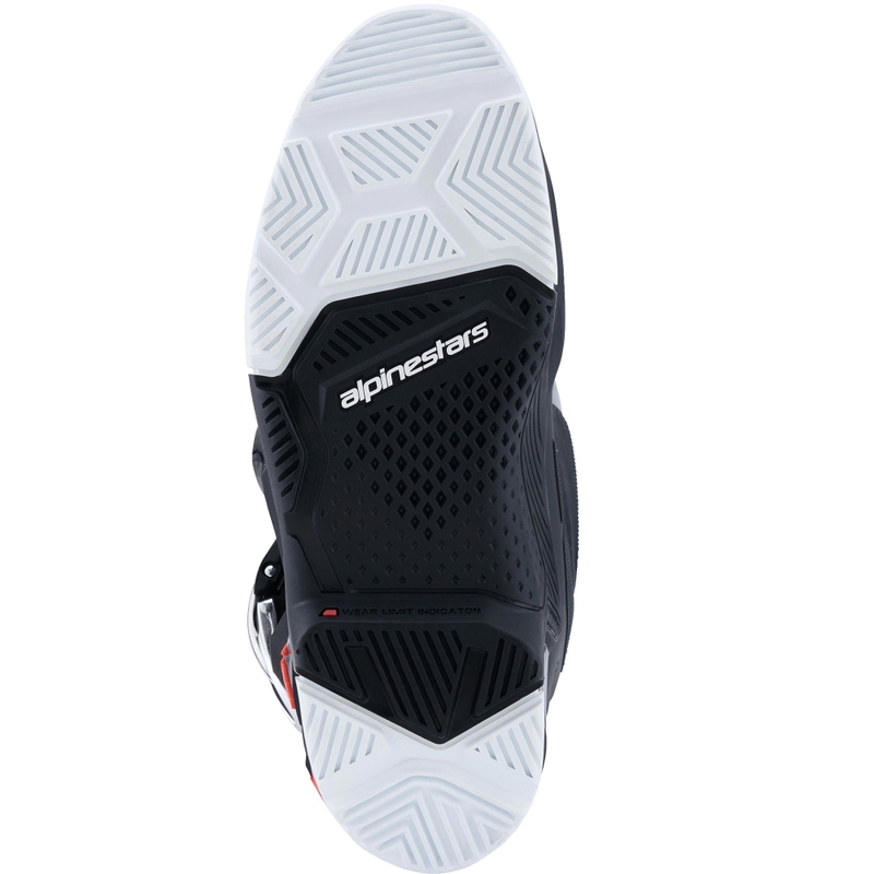Alpinestars TECH 7 Enduro Drystar motociklo batai juodi-fluorescenciniai-raudoni-balti