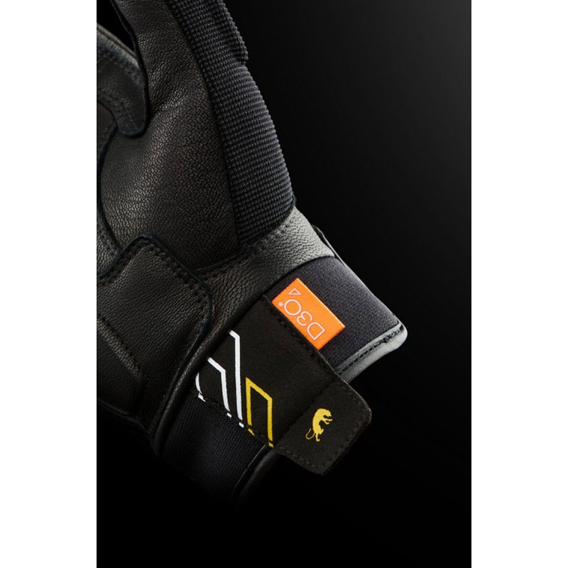 Furygan Jet Neon D3O® Evo moteriškos motociklo pirštinės, juodos-auksinės