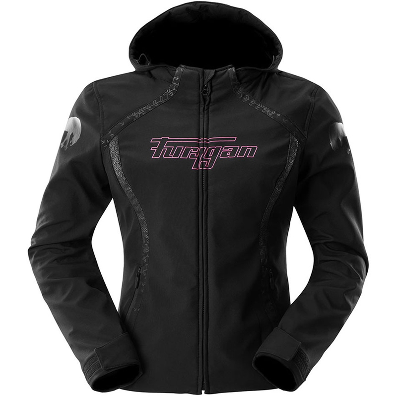 Furygan Skye moteriška motociklo striukė, juoda-rožinė