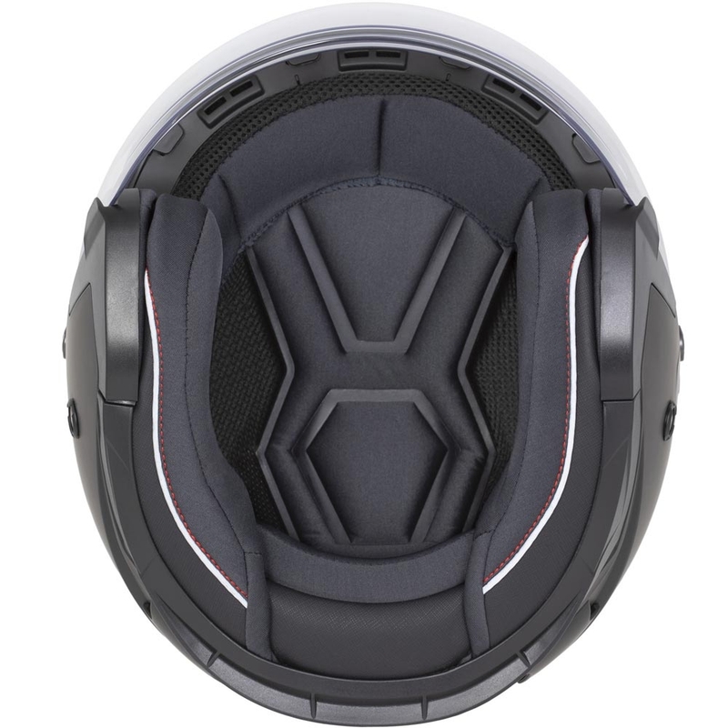 Cassida Reflex 2.0 Safety Open motociklo šalmas, matinės juodos-pilkos-atspindinčios sidabrinės spalvos