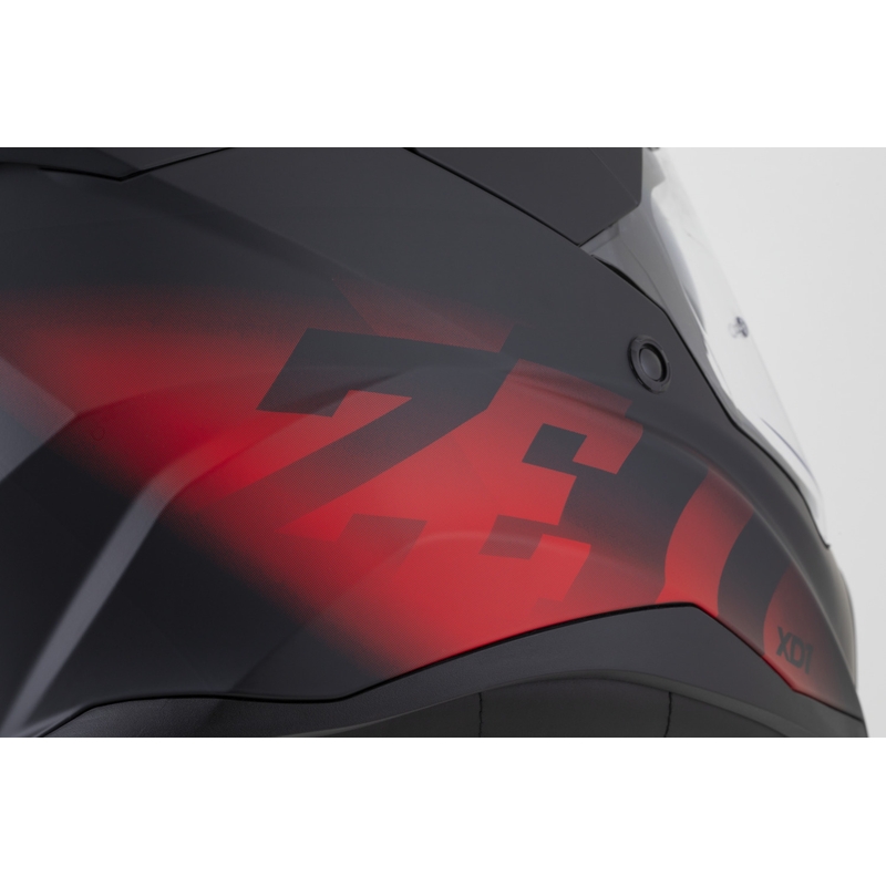 Enduro motociklo šalmas ZED XD1 matinė juoda-raudona