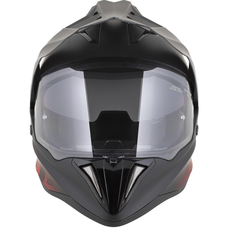 Enduro motociklo šalmas ZED XD1 matinė juoda-raudona