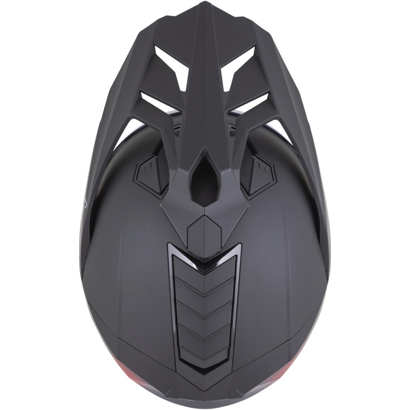 Enduro motociklo šalmas ZED XD1 matinė juoda-raudona