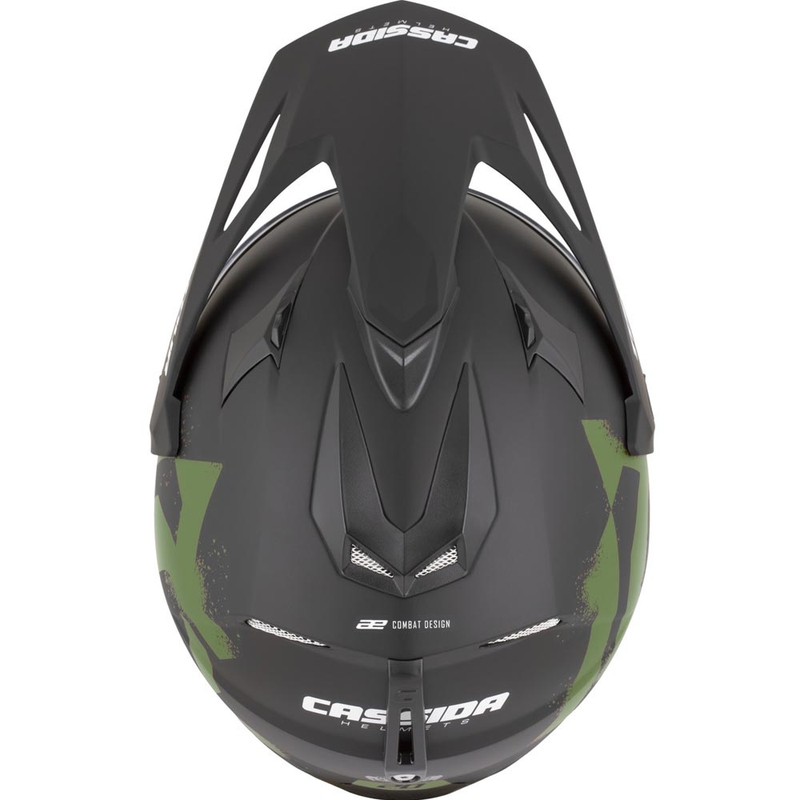 Enduro motociklo šalmas Cassida Tour 2.0 Crew matinė juoda-tamsiai žalia