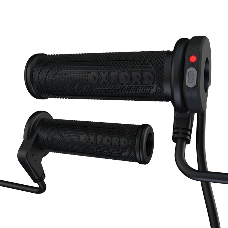 Šildomos rankenėlės „Oxford HotGrips Advanced Integrated Sport“, juodos