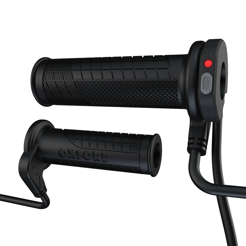 Šildomos rankenėlės Oxford HotGrips Advanced Integrated Touring, juodos