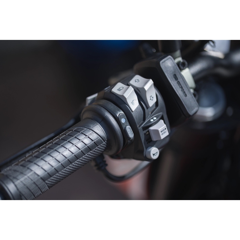 Šildomos rankenėlės Oxford HotGrips Advanced Integrated Touring, juodos
