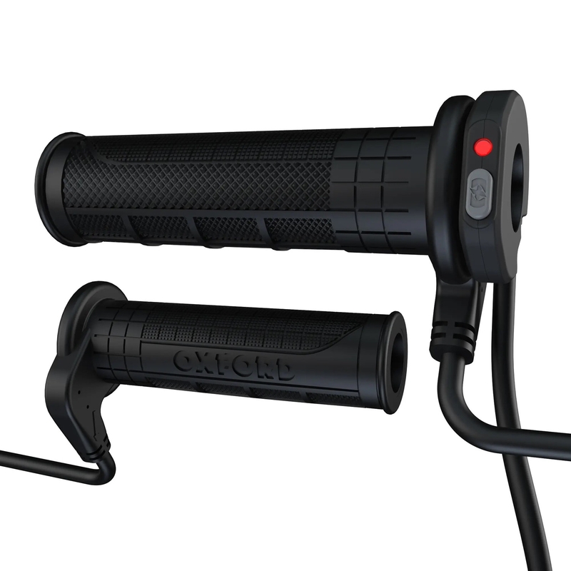 Šildomos rankenos Oxford HotGrips Advanced Integrated Adventure, juodos